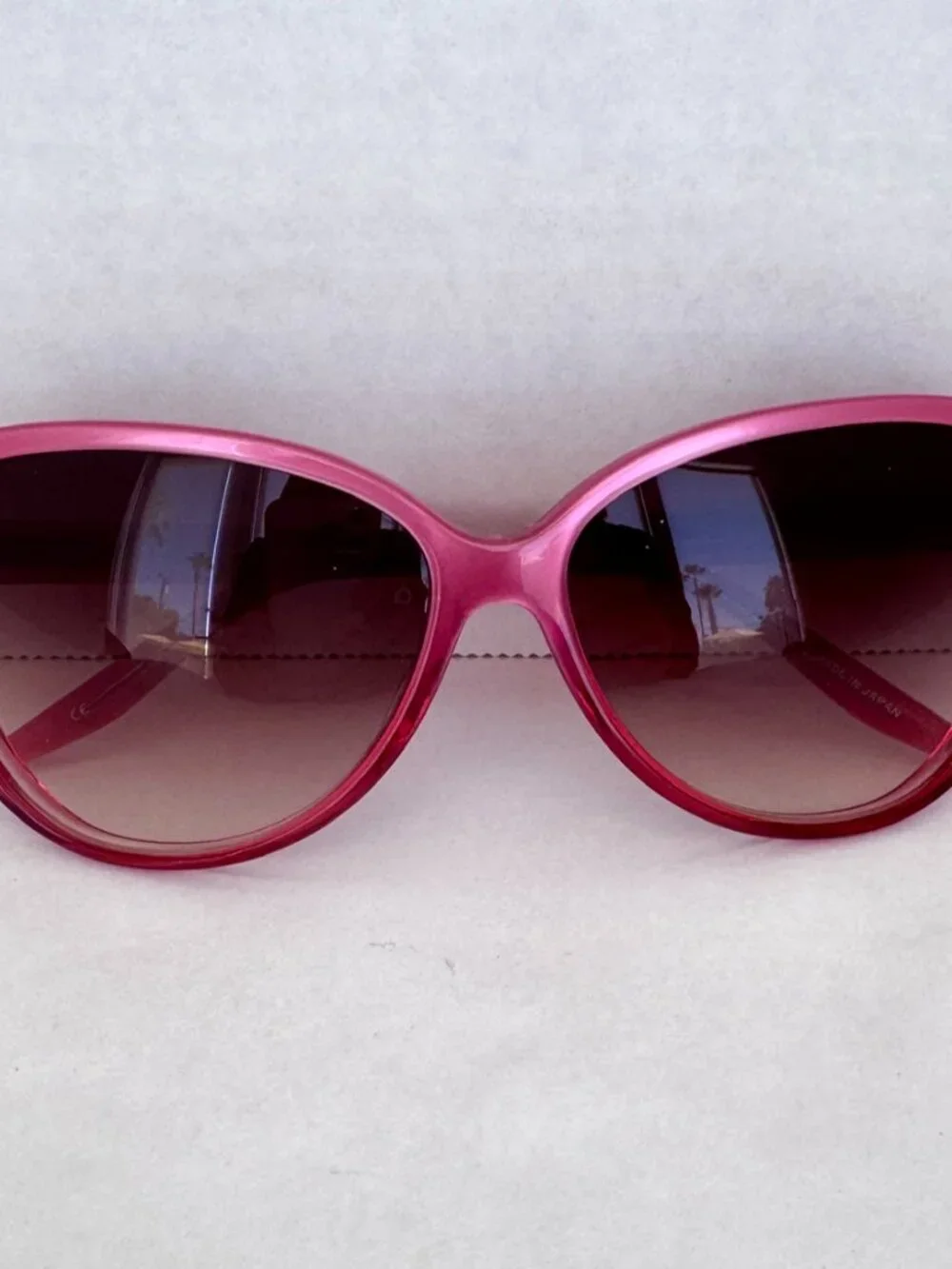 Barton Perreira Rose Pink Temptress Sunglasses with Gray Grey Gradient Lenses